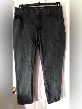 Old Navy Black Slouchy Straight Jeans
